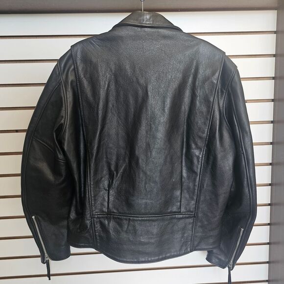 Harley-Davidson Black Leather Jacket with Silver Details - Picture 2 of 9